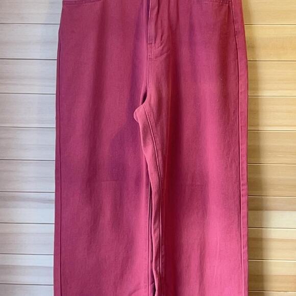 *SOLD* Cider Wide Leg Jeans Red size Medium - Picture 3 of 8
